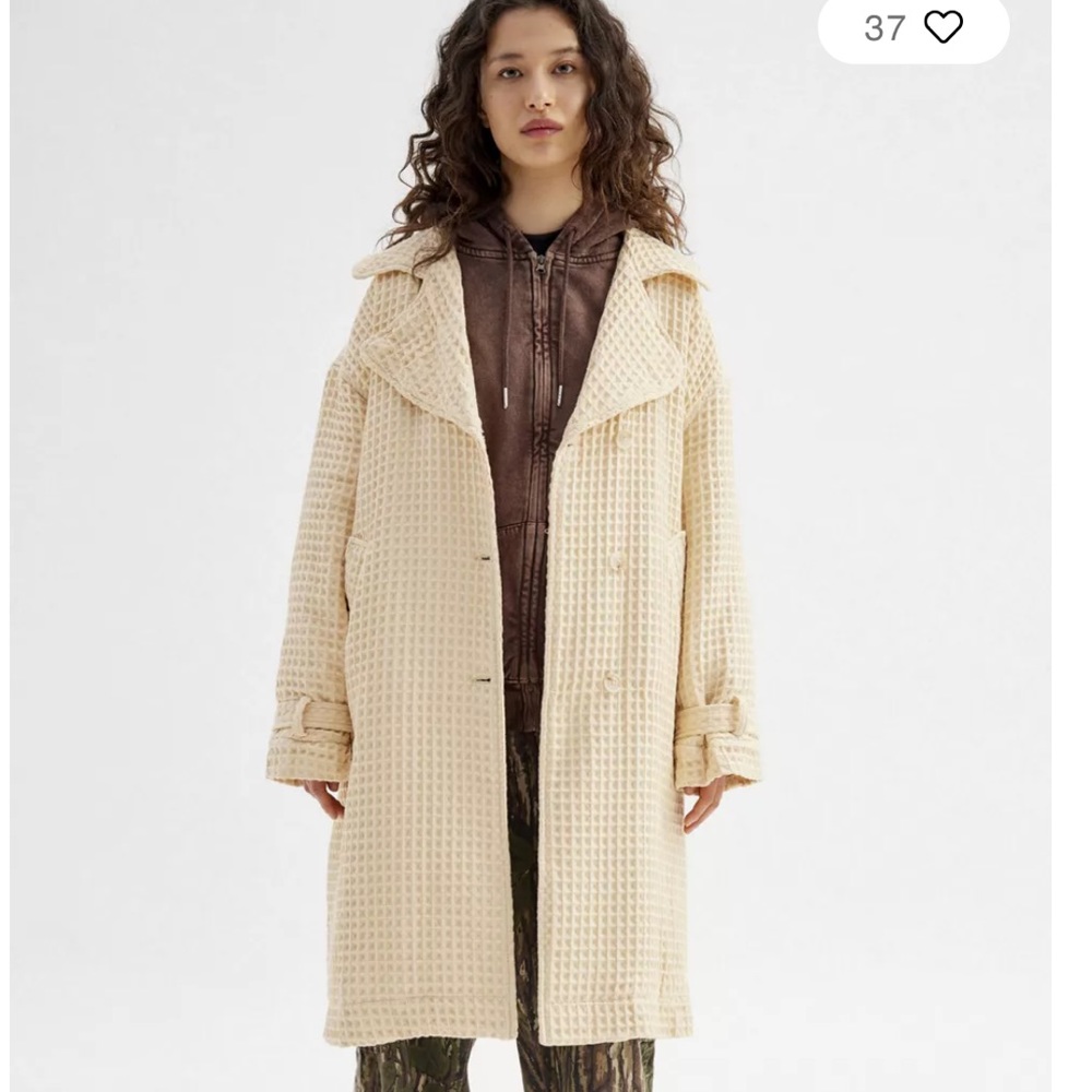 UO Emma Waffle Trench Coat. Rare find!